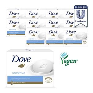 [무료배송] 도브 비누 센서티브바 135g 12개