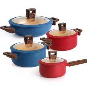 란치에 인덕션겸용 양수 편수 전골 냄비 4종 세트 (W6FCE46)