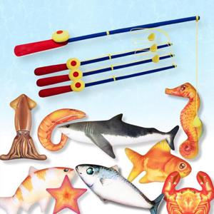 어린이 낚시놀이 물고기 인형 + 낚시대 세트