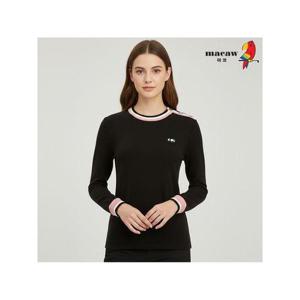 [마코](여성)배색 포인트 단추 티셔츠_MMW4TR31