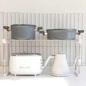 스텐 폭 높이 조절 슬라이드 주방 선반