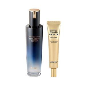 AHC 엑스퍼트 EX 부스팅 토너 130ml + 메디필 24K 골드 아이크림 40ml