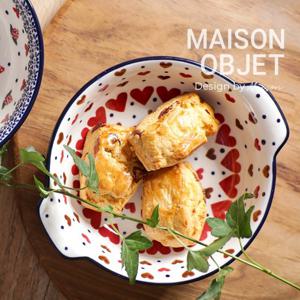 ★적립금사용가능★프라카 폴란드풍 도자기 손잡이 시리얼볼