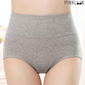 [핑크룩]85~110 빅사이즈 순면 똥배 복대 여성팬티1P/그레이