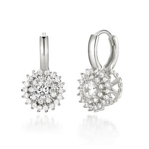 [가이거] 해바라기 원터치 실버 귀걸이 GISVEE019