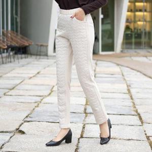 [모슬린]엄마옷 패딩 일자 기모 바지  MQG124716 마담/미시옷/중년여성의류/빅사이즈/50대/60대여성옷