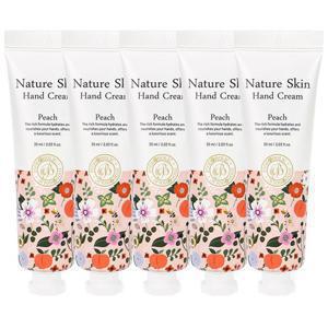 (5개)푸드어홀릭 네이처 스킨 피치 핸드크림