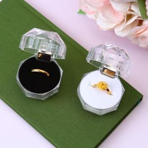 투명 아크릴 팔각 반지케이스 돌반지상자 반지상자