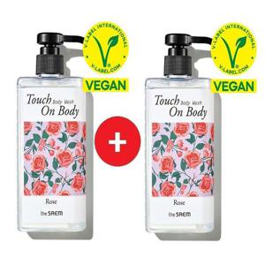[더샘]1+1 터치 온 바디 로즈 바디 로션 300ml+300ml_US