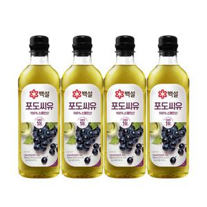 [CJ]백설 포도씨유 900ml x4개