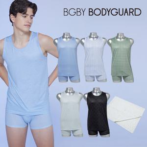 [10%앱할인][인견이불 증정]보디가드 남성 언더 풀셋업 5세트(런닝+드로즈)