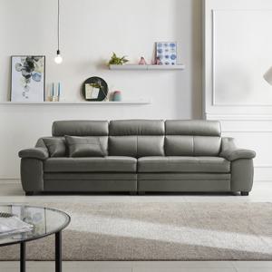 동서가구 엘빈 천연면피가죽 4인 소파 DF909040