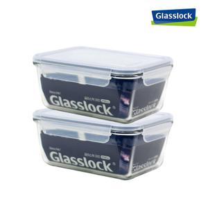 NEW 글라스락 밀폐용기 직사각 1700ml 2개