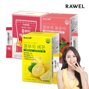 [대용량/120포] 로엘 콤부차 유산균 레몬맛&애플망고맛&복숭아맛 스틱 1박스