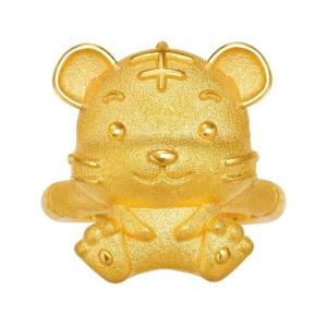 갤러리아_아기 순금 호랑이 돌반지 24K 3.75g 100일 선물