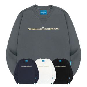 엘라모 기모M 골드시티 맨투맨 남녀공용 빅사이즈 S~4XL