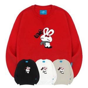 엘라모 기모M 부클래빗 맨투맨 남녀공용 빅사이즈 S~4XL