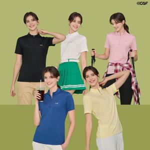 [르까프]집업 기능성 반팔 티셔츠 5종 (여성)