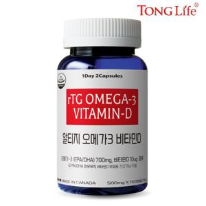 통라이프 알티지오메가3 비타민D 75일분-1병