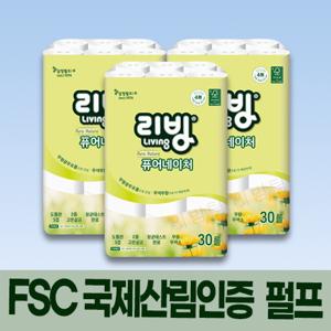 ★ 영원히 마지막★ 삼정 리빙 퓨어네이쳐 화장지 30롤 X 3팩 (촐 90롤)