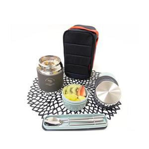 국산 아폴로 스텐 보온 죽통 1300ml 이유식 도시락 통 보온통 밥통 (그레이)