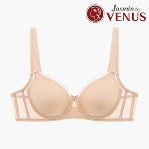 [비너스]A-F컵 빅사이즈 보정 와이어 풀컵 브라 (연베이지/75A-85F) JBR006