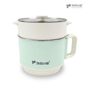 키친아트 오브제 304스텐 라면포트 일렉 멀티쿠커 1.5L(찜기포함)