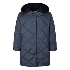 헤지스 여성 니트후드 롱 구스 다운 점퍼 네이비  (HSJU5D012N2)