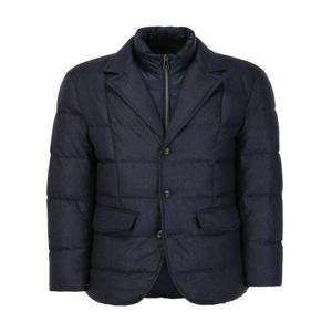 닥스 남성 [RIOPELE] 네이비 패널 탈착 자켓형 구스다운 점퍼  (DMJU5D041N2)