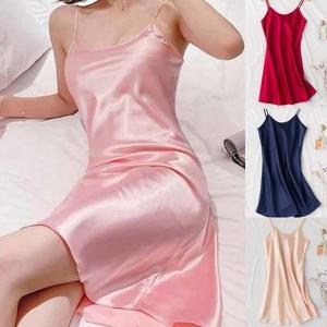 원피스잠옷 나이트가운 실크잠옷 기념일 홈웨어 파자마