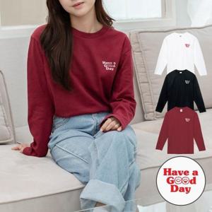 [험블] 여성면티 레이어드 오버핏 긴팔티셔츠