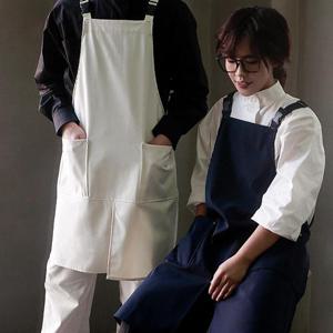 남녀공용 멜빵 생활 방수 앞치마 카페 남자 캔버스 바리스타 미용실 애견샵 미술학원 화방 공방