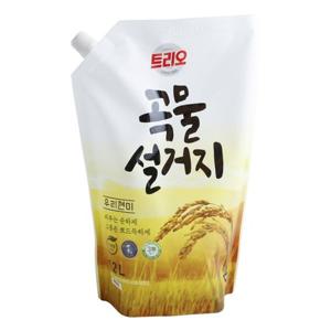 [베스트쇼핑]애경 트리오 곡물 쌀겨 1.2 리필 우리현미 x5개