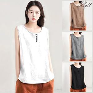 ★4종세트★[헬리꽁땡]버튼민소매블라우스4종