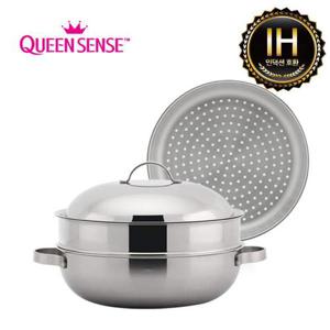 세신퀸센스 샤이니 통삼중(3PLY) 2단찜파티웍30CM