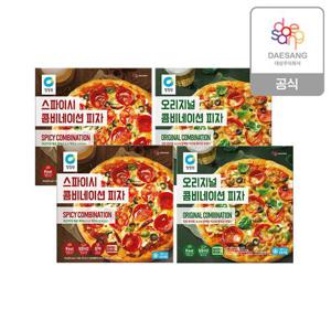 청정원 콤비네이션피자340g 스파이시2개 + 오리지널2개