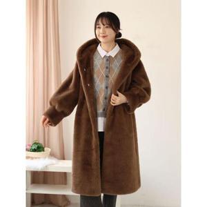 [웬디즈갤러리]비엔 페이크 퍼 롱 코트 /연말모임 밍크 외출룩 TCT101