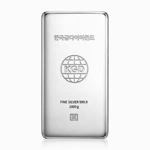 [한국금다이아몬드] 진공 실버바 은 시세 1kg(1000g) 은바 은괴 순은