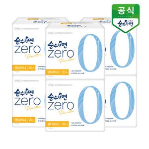 순수한면 생리대 제로 롱팬티라이너 20P x 6팩