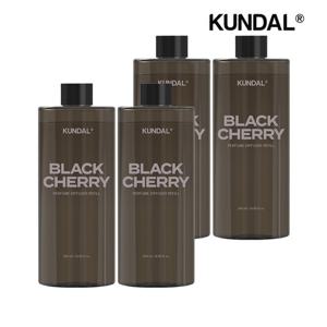 쿤달 퍼퓸 디퓨저 리필 블랙체리 500ml x4개