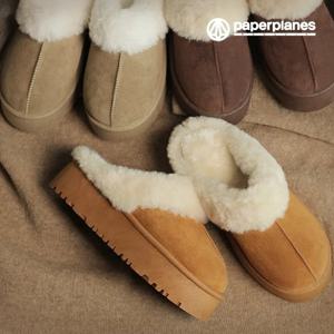 [무료배송] Winter 여성 키높이(5cm) 방한 핫팩 어그 털슬리퍼