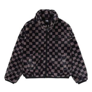 [NBA]LAL LAKERS 크롭 핏 우븐 배색 플리스 자켓(N224TJ712P)