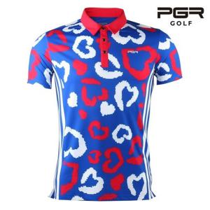 PGR골프 남성골프 하트패턴 반팔티셔츠 GT-3292