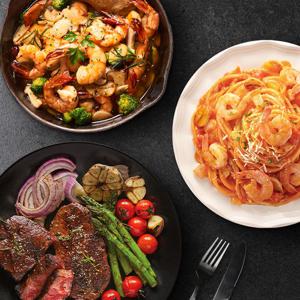 블랙라벨 홈파티 SET (블랙라벨스테이크+감바스알아히요+쉬림프로제파스타) (냉장)