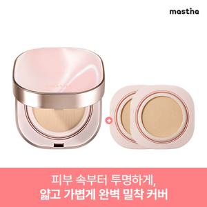 [구매금액 사은품] 매스티나 내추럴 글로우 쿠션 SPF 50+ /PA++++ 15g (본품 1개+리필 2개)