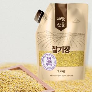 국산 찰기장 1.7kg l 밀폐 스탠트 파우치 포장 l 노란 기장 쌀 잡곡