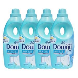 [다우니]다우니 초고농축 섬유유연제 실내건조 프레시 클린 1L x4