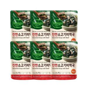 [CJ] 비비고 진한소고기미역국 500g x6개