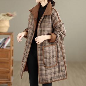 [몽벨리즈]에스티엘체크패딩코트 mde2302597