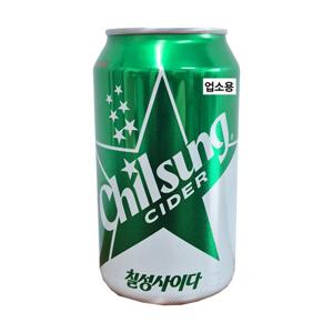 칠성사이다 업소용 355ml x 24캔 뚱캔 음료 음료수 탄산음료